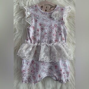 Laura Ashley baby - Floral tutu romper (Size 6-9m)